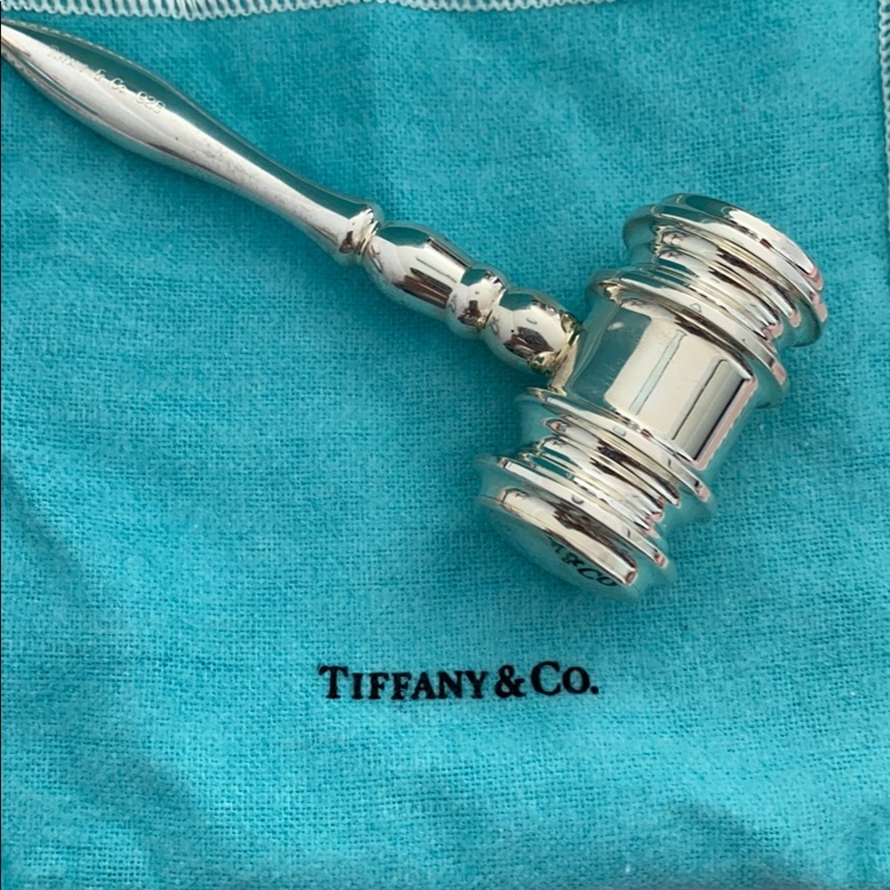 COPY - Tiffany & Co.. .Solid sterling silver gavel